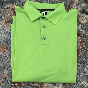 Lime Green FootJoy golf Polo Shirt XL